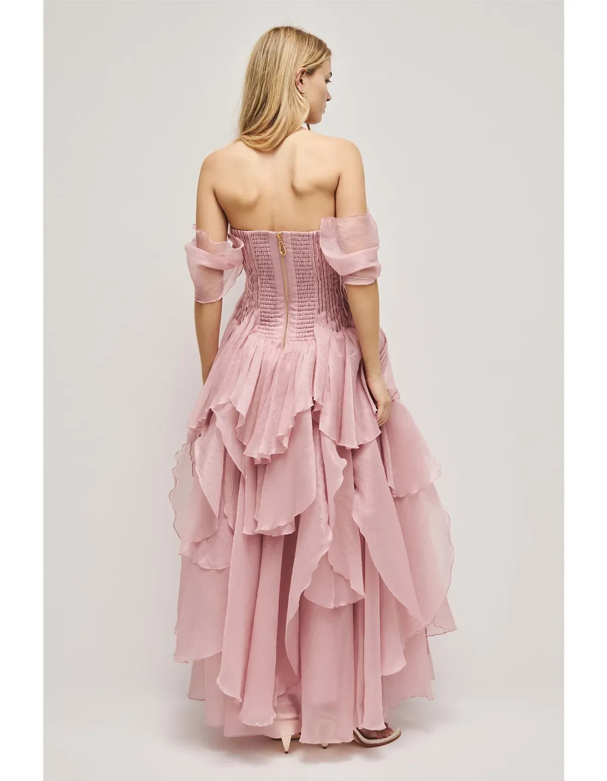Aje Studio Nisha Gown Pink Size 12 - Image 4