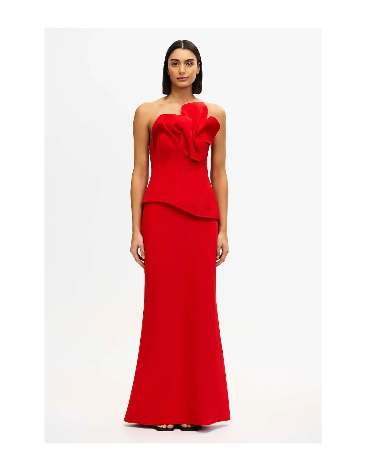 Acler Esher Midi Dress Red Size 8 - Image 1