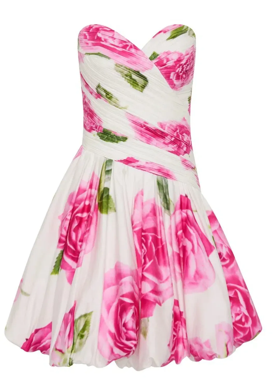 Aje Olea Bubble Hem Mini Dress Soft Rose Light Size 8 for rent on The Volte - main image