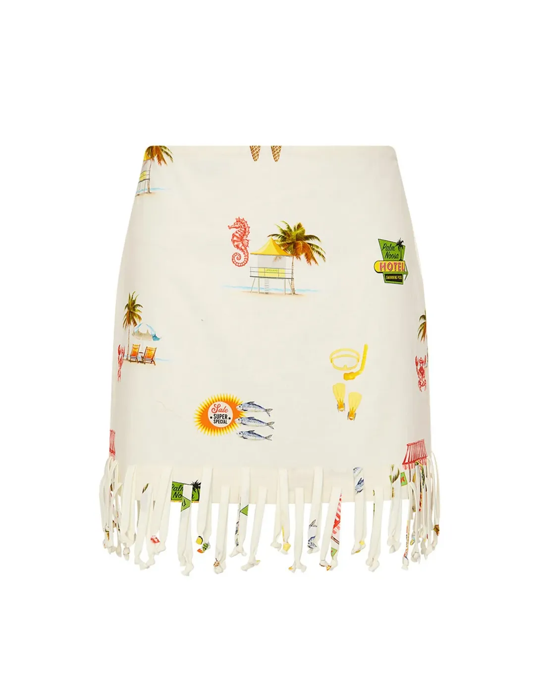 Palm Noosa Tropicana Skirt Orange Size 14 for rent on The Volte - main image
