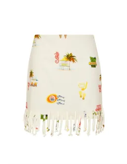 Palm Noosa Tropicana Skirt Orange Size 14 for rent on The Volte - image 2