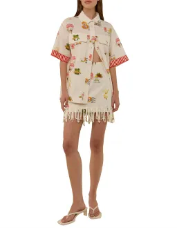 Palm Noosa Tropicana Skirt Orange Size 14 for rent on The Volte - image 1