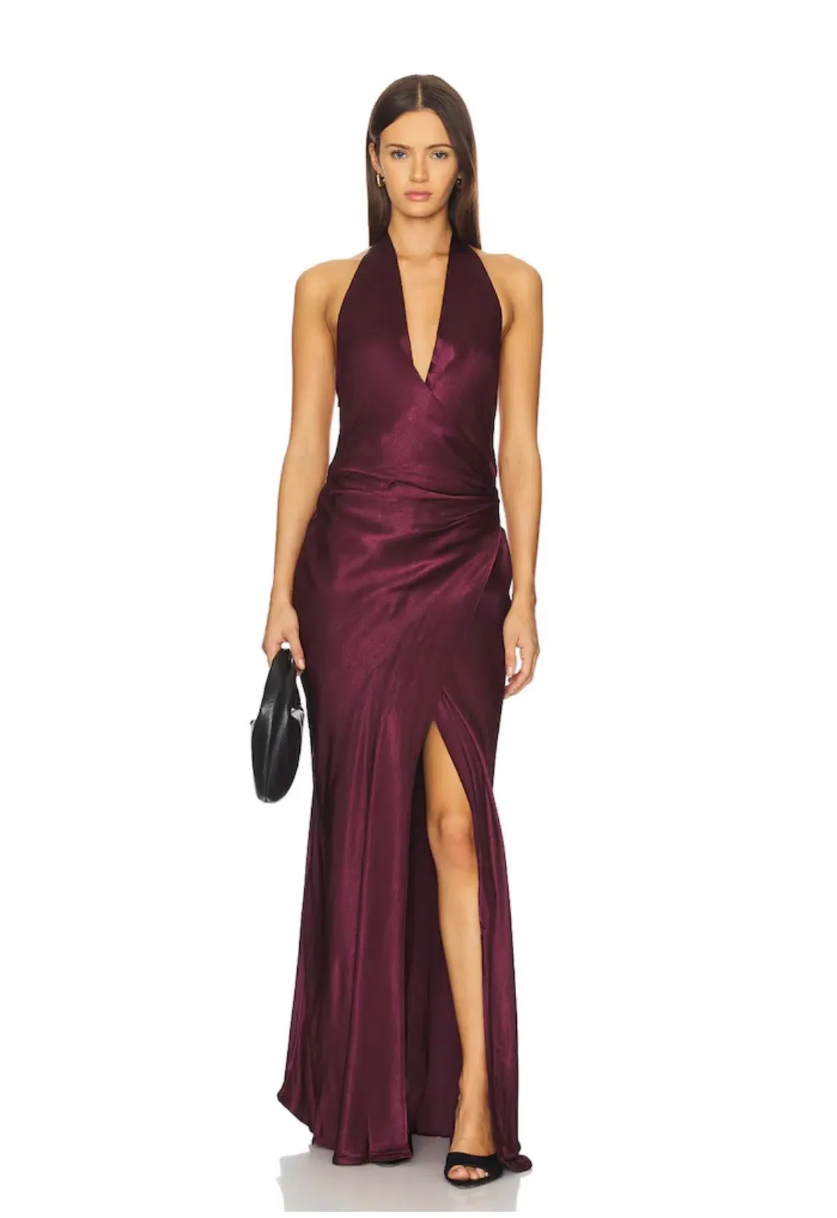 💜 BEC and BRIDGE Elisia Wrap Maxi Dress – Plum / Burgundy – Size AU 10 💜 - Image 1