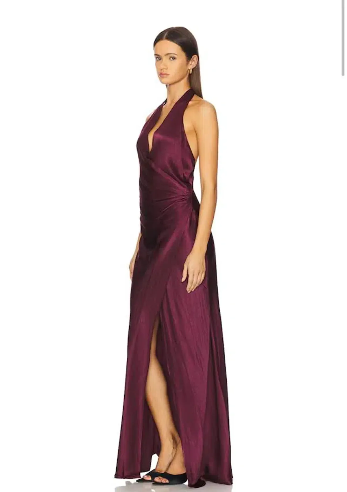 💜 BEC and BRIDGE Elisia Wrap Maxi Dress – Plum / Burgundy – Size AU 10 💜 - Image 7