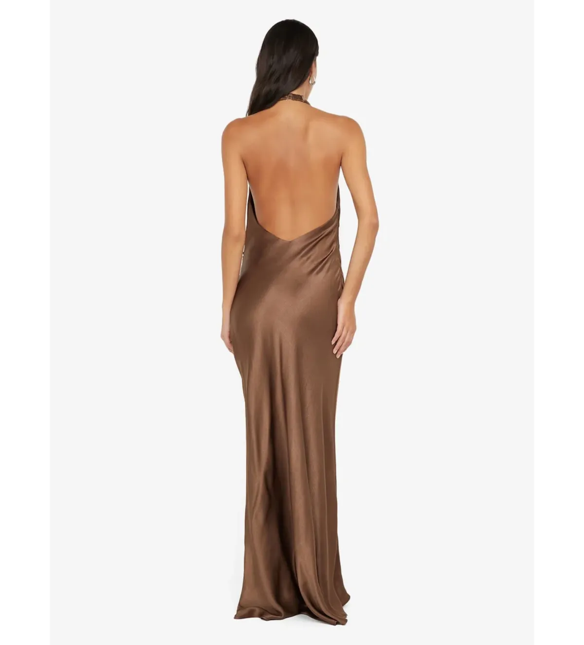 Bec & Bridge Elisia Wrap Maxi Dress in Milk Chocolate Size AU10 - Image 4