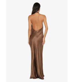 Bec & Bridge Elisia Wrap Maxi Dress in Milk Chocolate Size AU10 for rent on The Volte - image 4