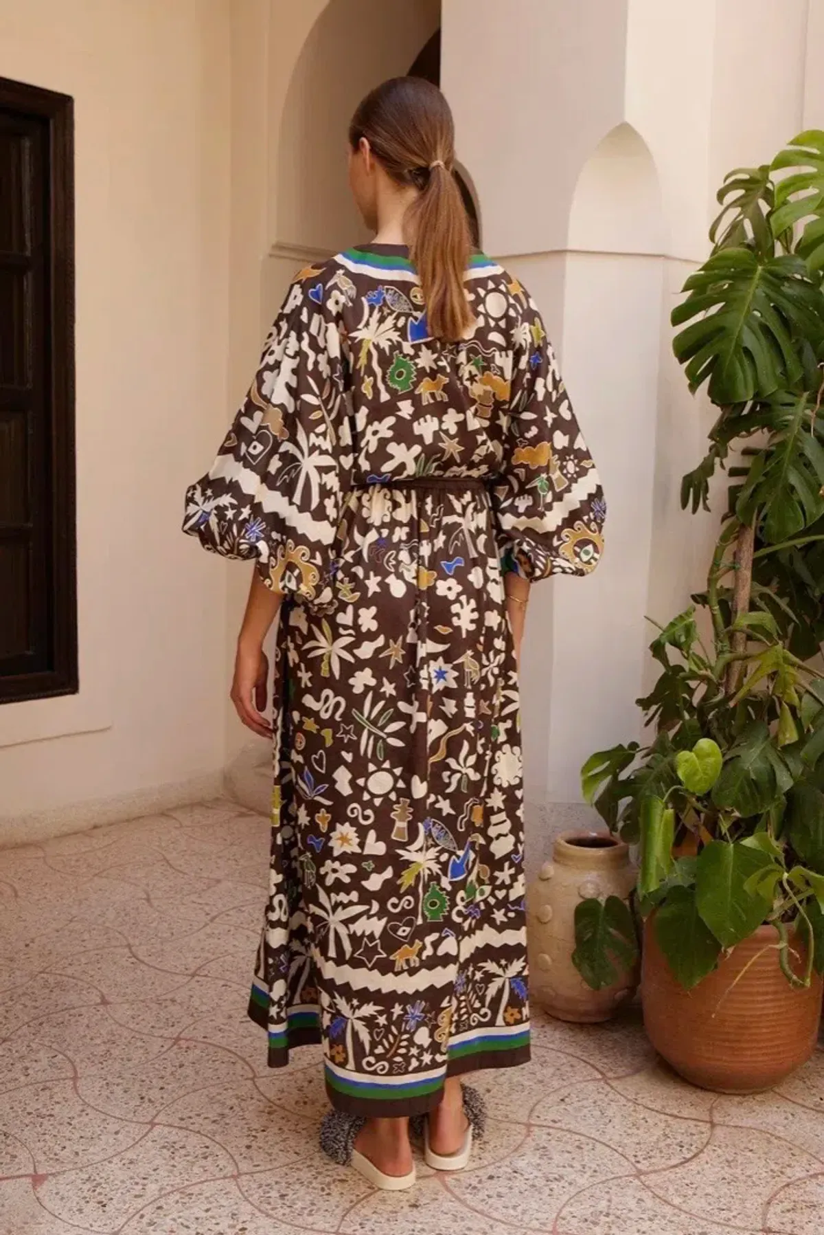 Alemais Maroc Midi Dress Pockets & Slip Size 12 - Image 5