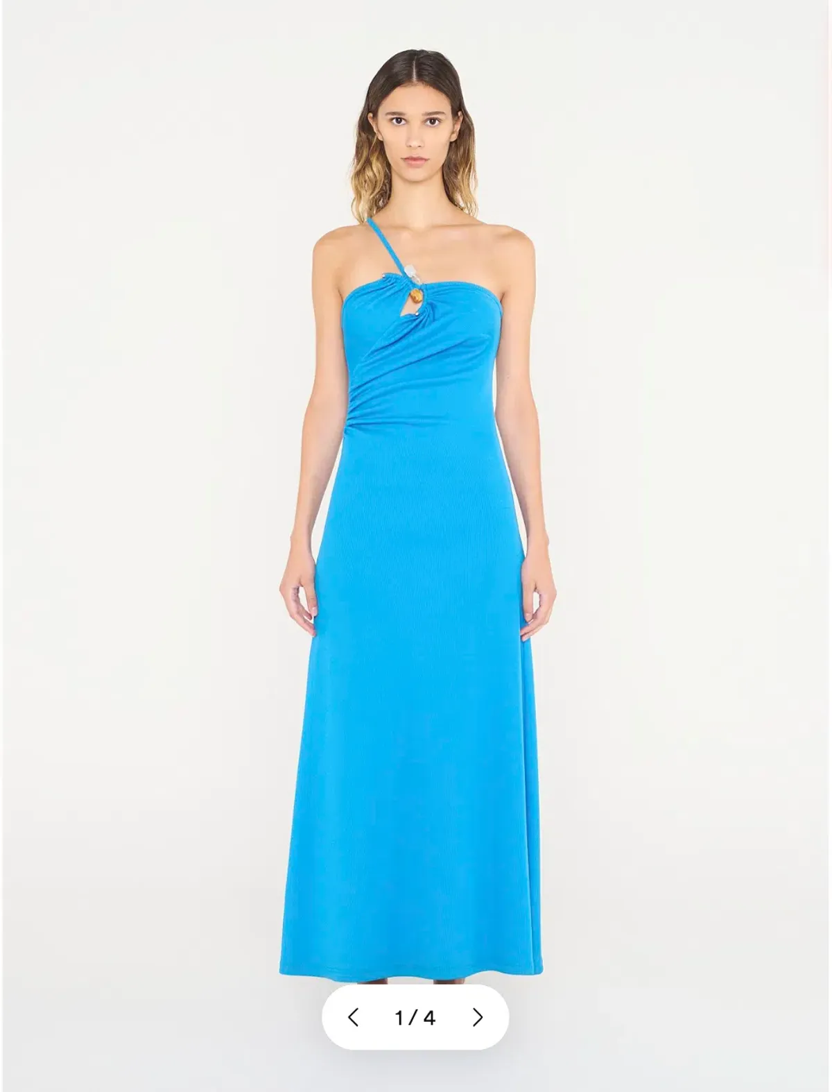 Christopher Esber Concave Stone Cami Maxi Dress Blue Size 8 - Image 4