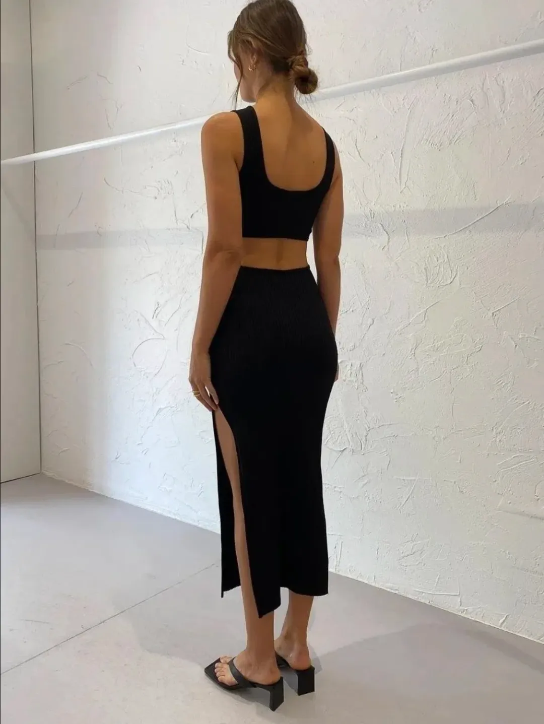 Bec & Bridge Bec & Bridge Reba Midi Dress Black Size AU 8 for rent on The Volte - main image