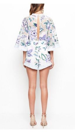 Alice McCall Georgie Boy Playsuit in White Thistle size 6 for rent on The Volte - image 3