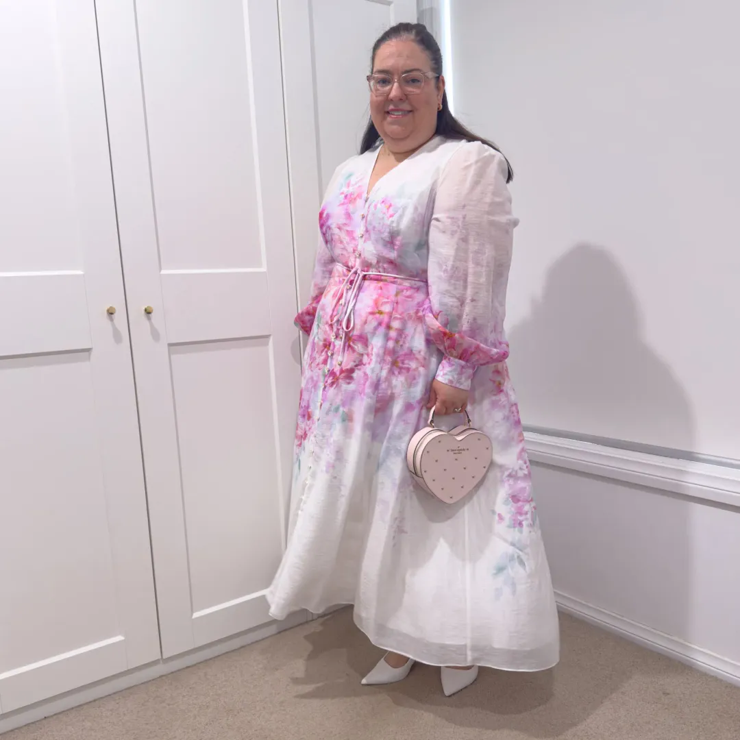 Forever New Kahlani Curve Long Sleeve Midi Dress for rent on The Volte - main image