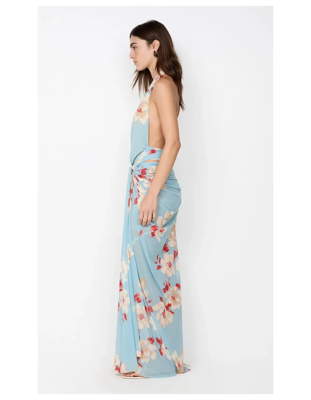 Bec Bridge Calliope Drape Maxi Dress Floral Size 8 for rent on The Volte - main image