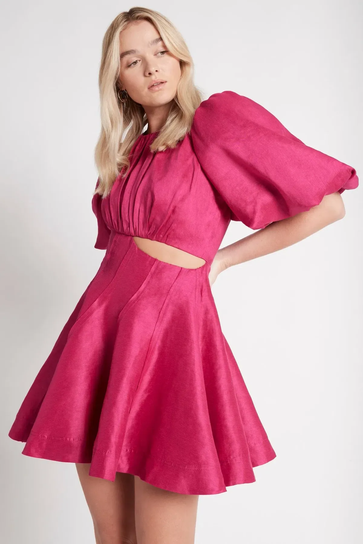 AJE ADMIRATION ASYMMETRIC MINI DRESS SIZE 10 - Image 2