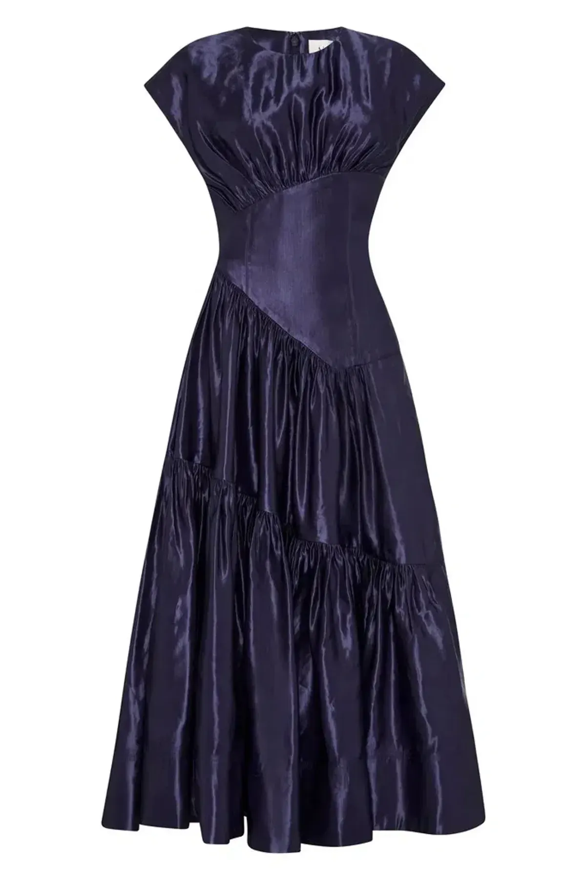 AJE SERENDIPITY REFLECTION MIDI IN NAVY SIZE 8 - Image 3
