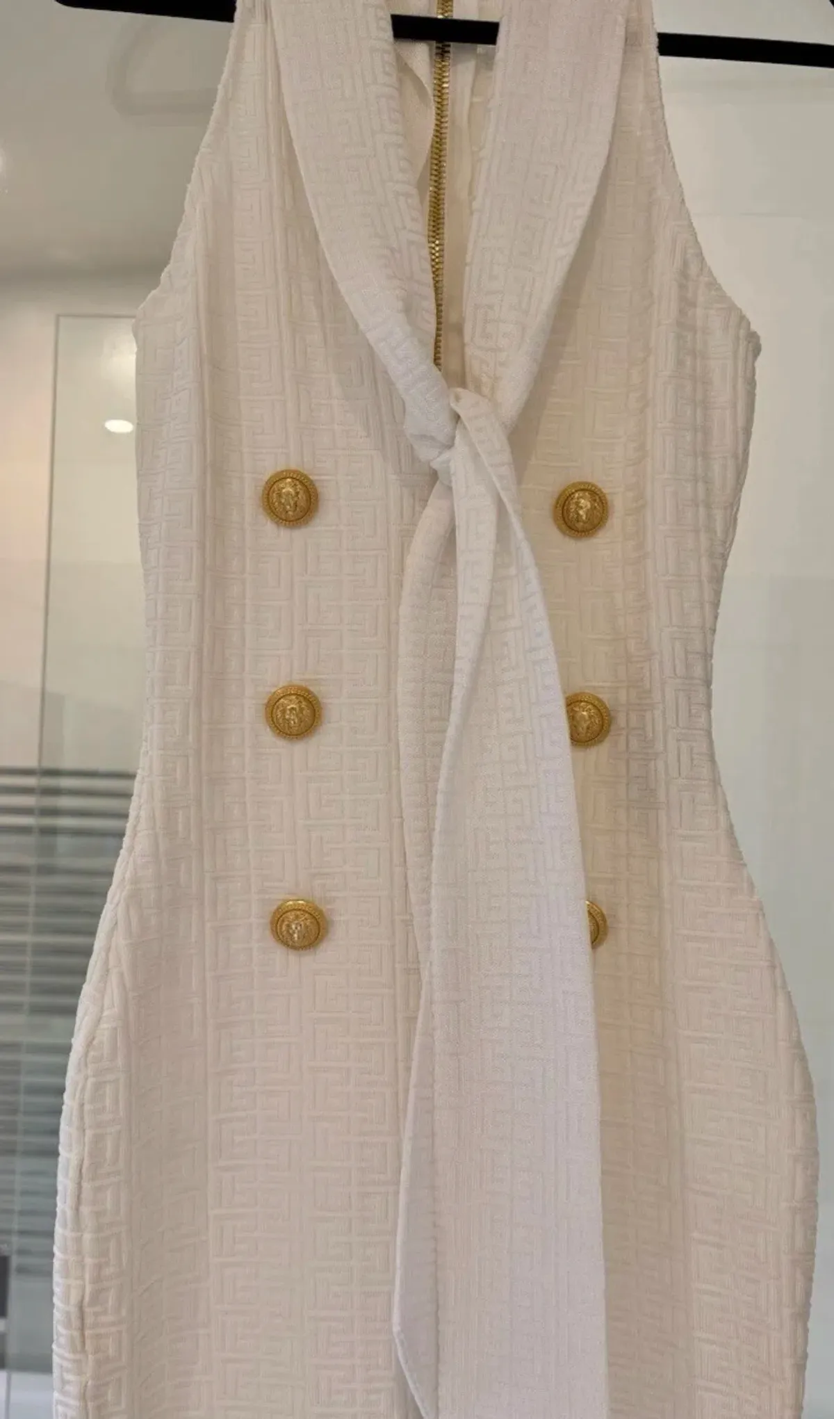 Balmain Jacquard Monogram Sleeveless Dress for rent on The Volte - main image