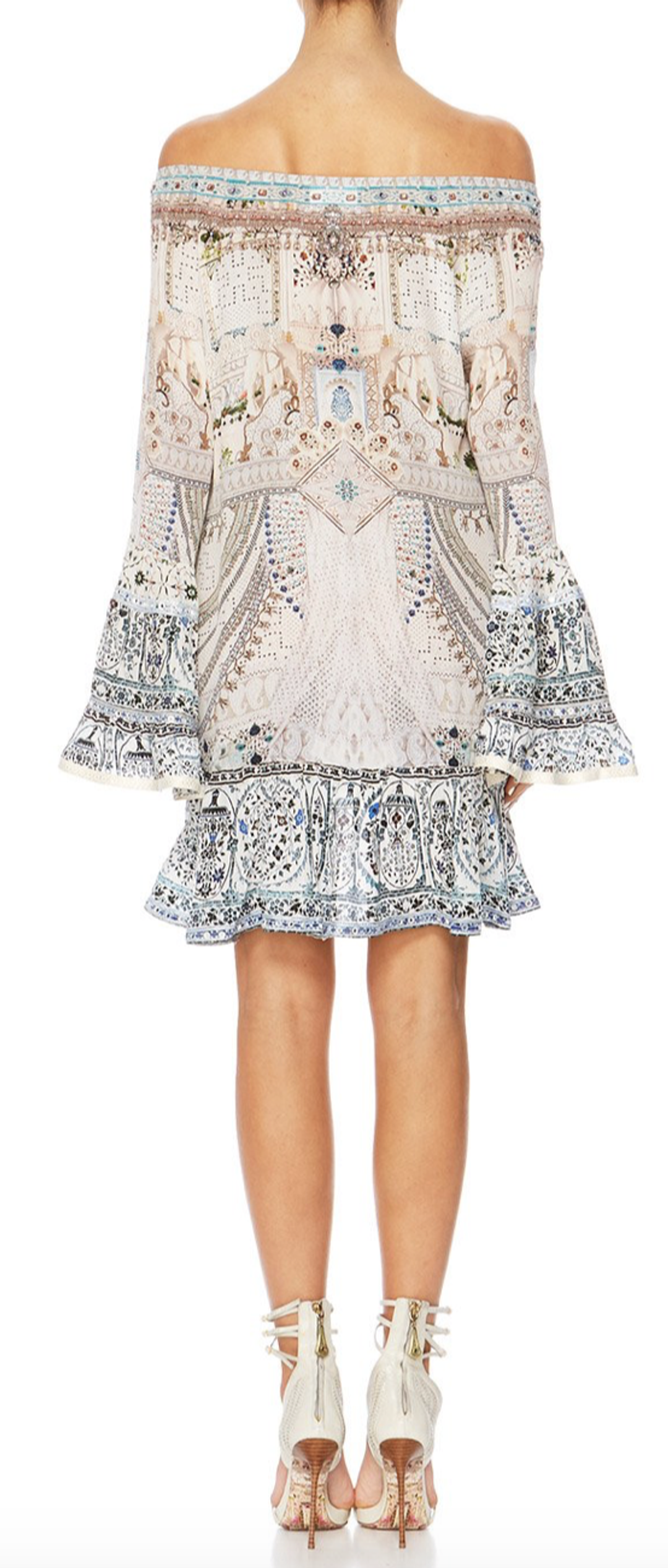 Camilla A Line Frill Dress Breakfast With Silvia Size L for rent on The Volte - main image