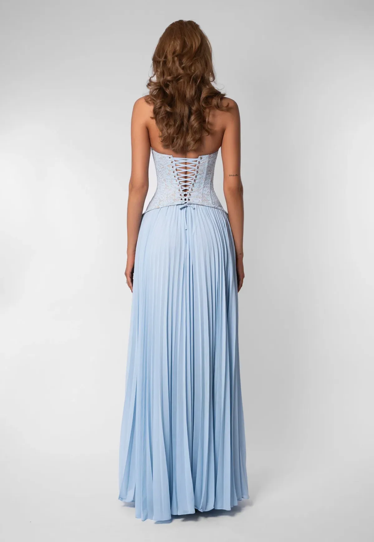 Fenity Gaia Halter Maxi Dress in Blue Size XS / AU 6 - Image 3