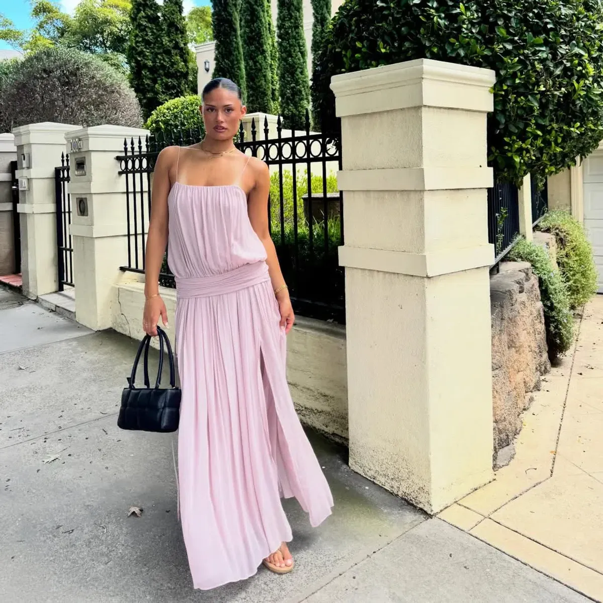 Bec + Bridge Camille Blouson Dress in Mauve Size S/8 - Image 3