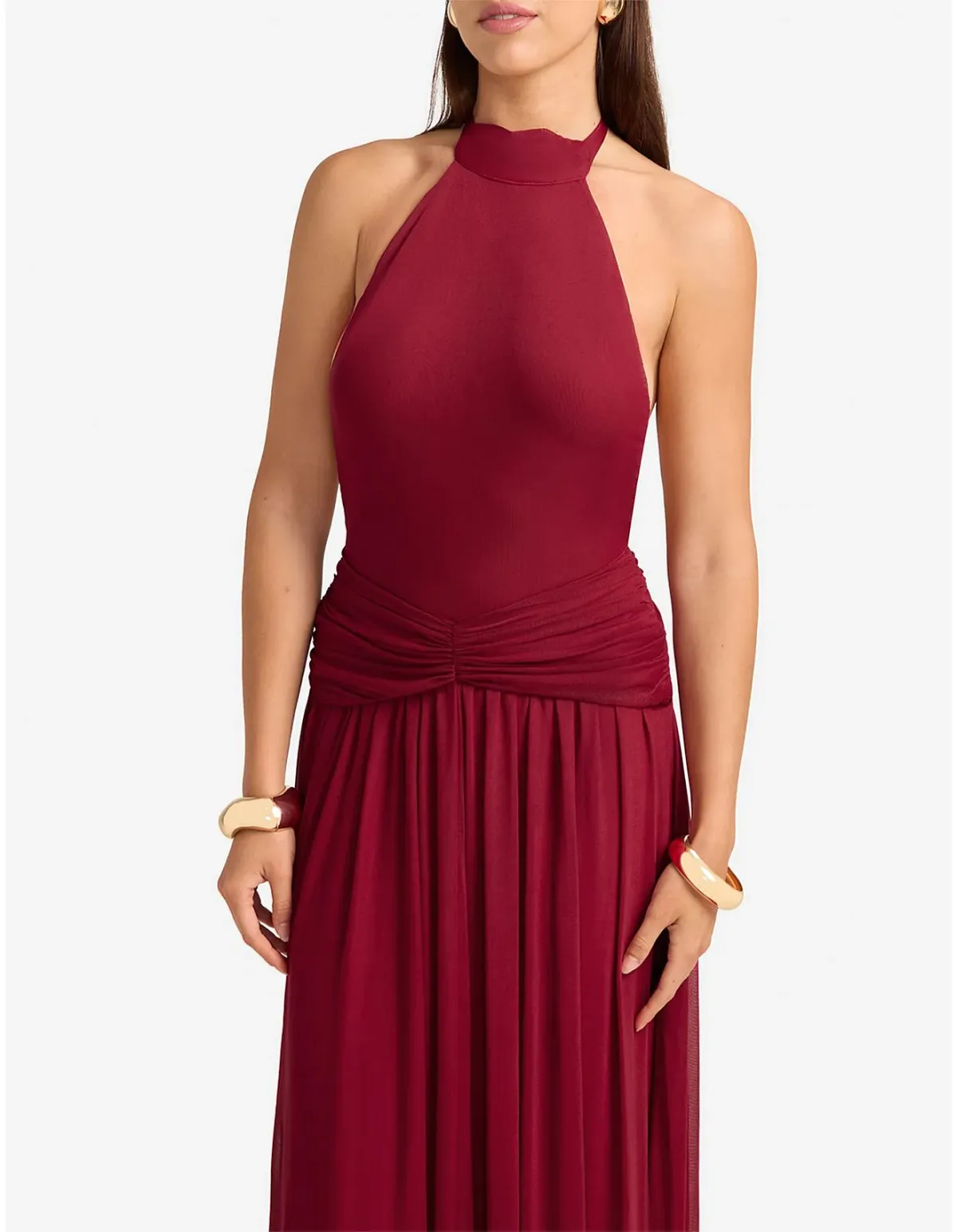 Runaway The Label Vanessa Maxi Dress Red Size 10 - Image 3
