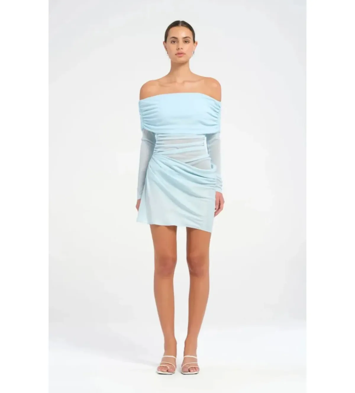 Benni Luca Mini Dress in Ice Size AU10 - Image 2