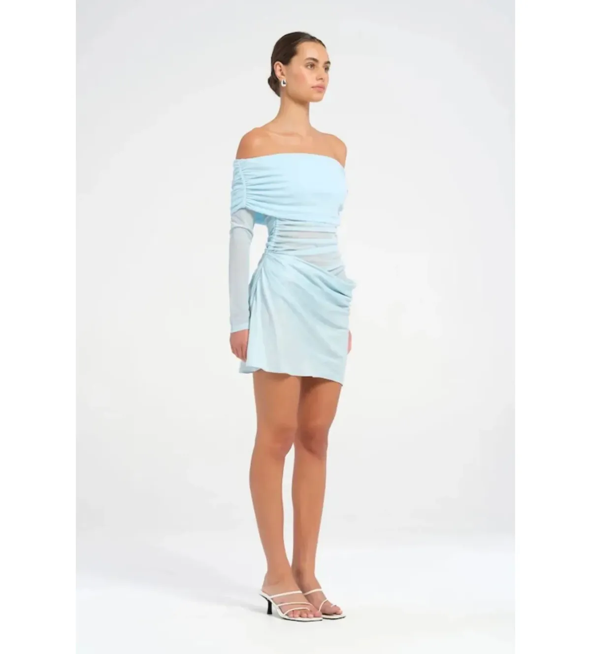 Benni Luca Mini Dress in Ice Size AU10 - Image 3