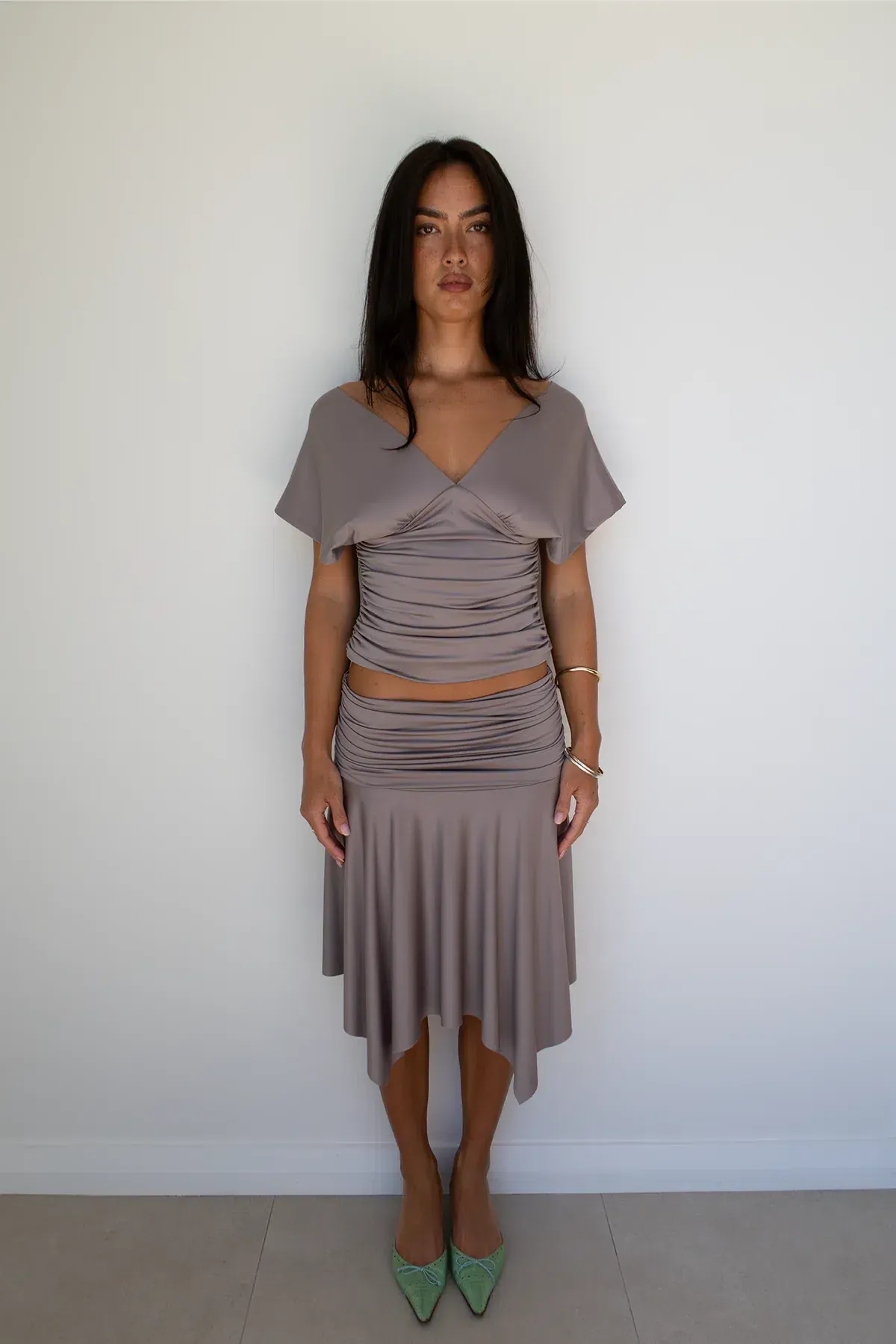 Hntr the Label Andi Set in Slate size XS for rent on The Volte - main image