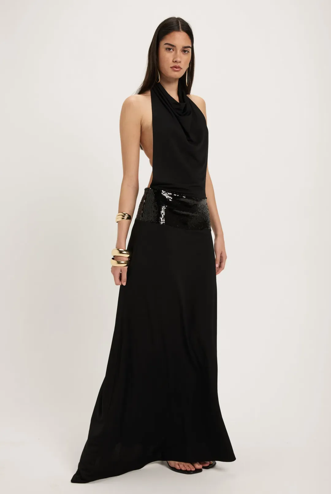 Ance Gria Adele Gown Black Size S / AU 8 for rent on The Volte - main image