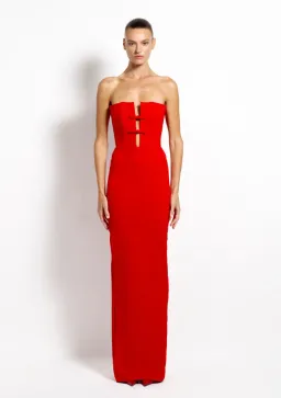 Effie Kats Addison Gown - Cherry Red Size S for rent on The Volte - image 1