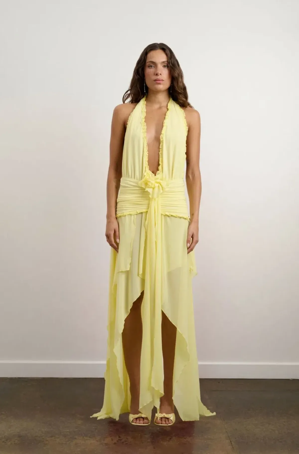 DZO Morena Dress in Petal Yellow - Size Small - Image 2