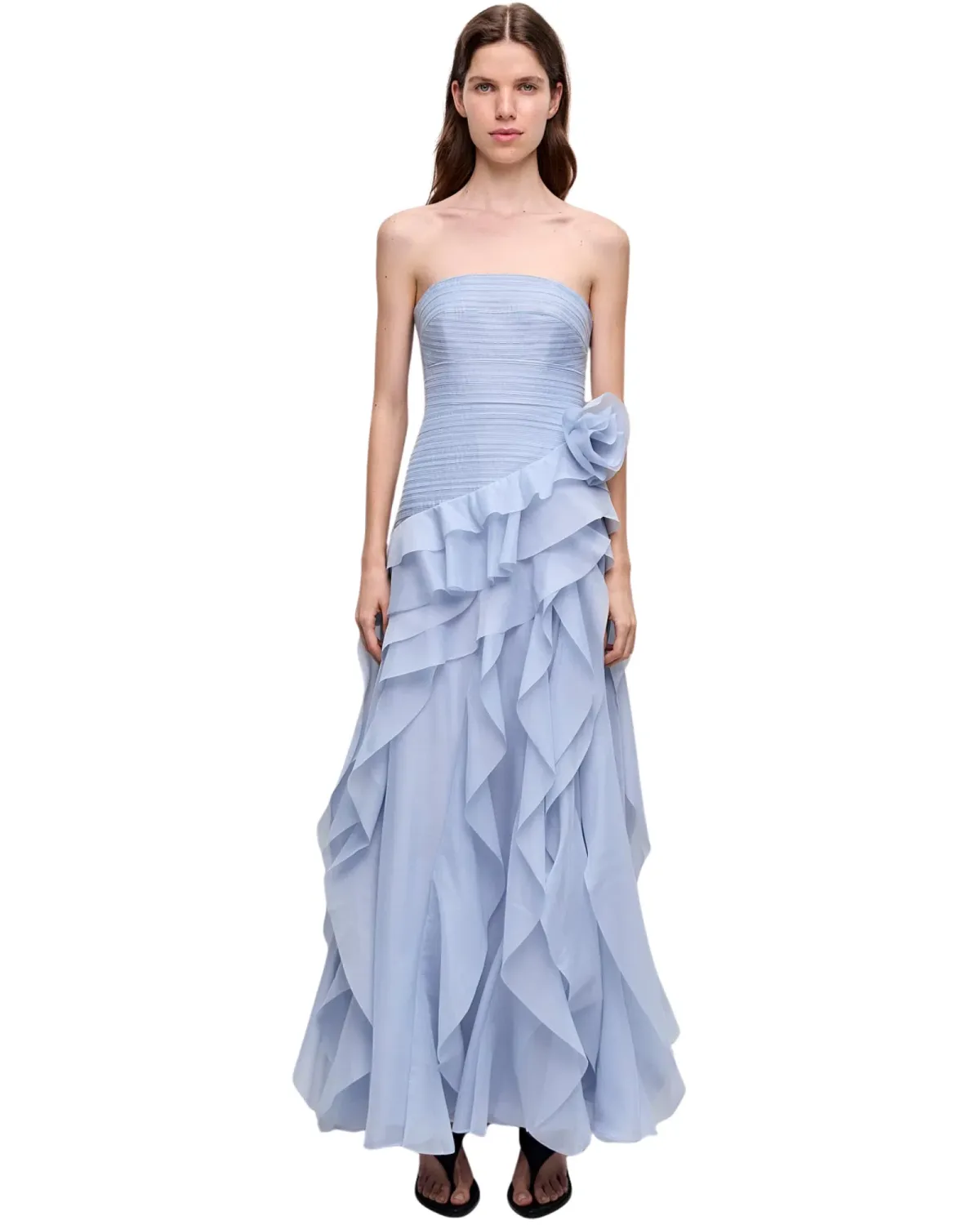 Aje Canyon Gown Cloud Blue Size 10 - Image 1