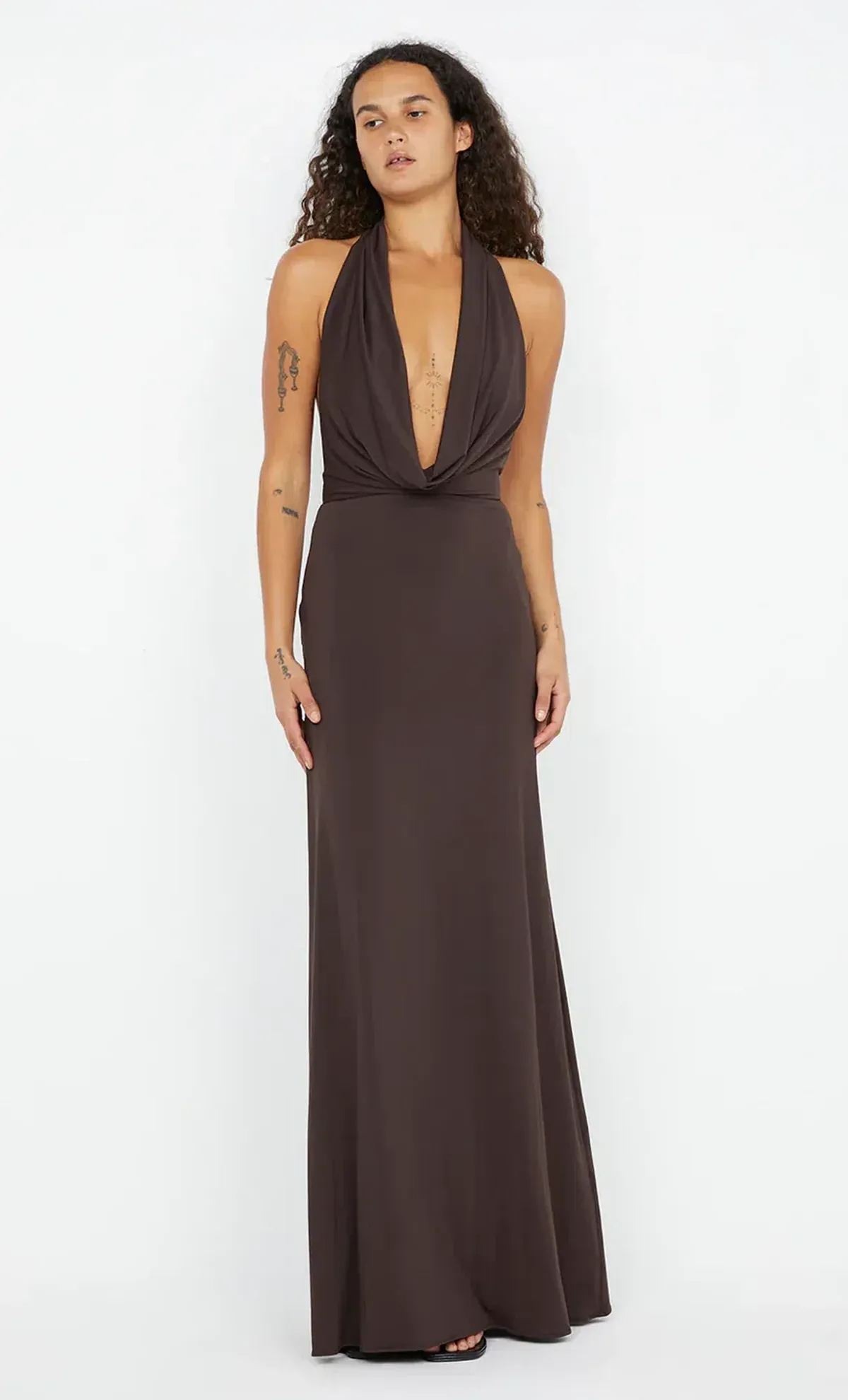 Bec & Bridge Nessie Cowl Neck Maxi Dress AU 12 - Image 1