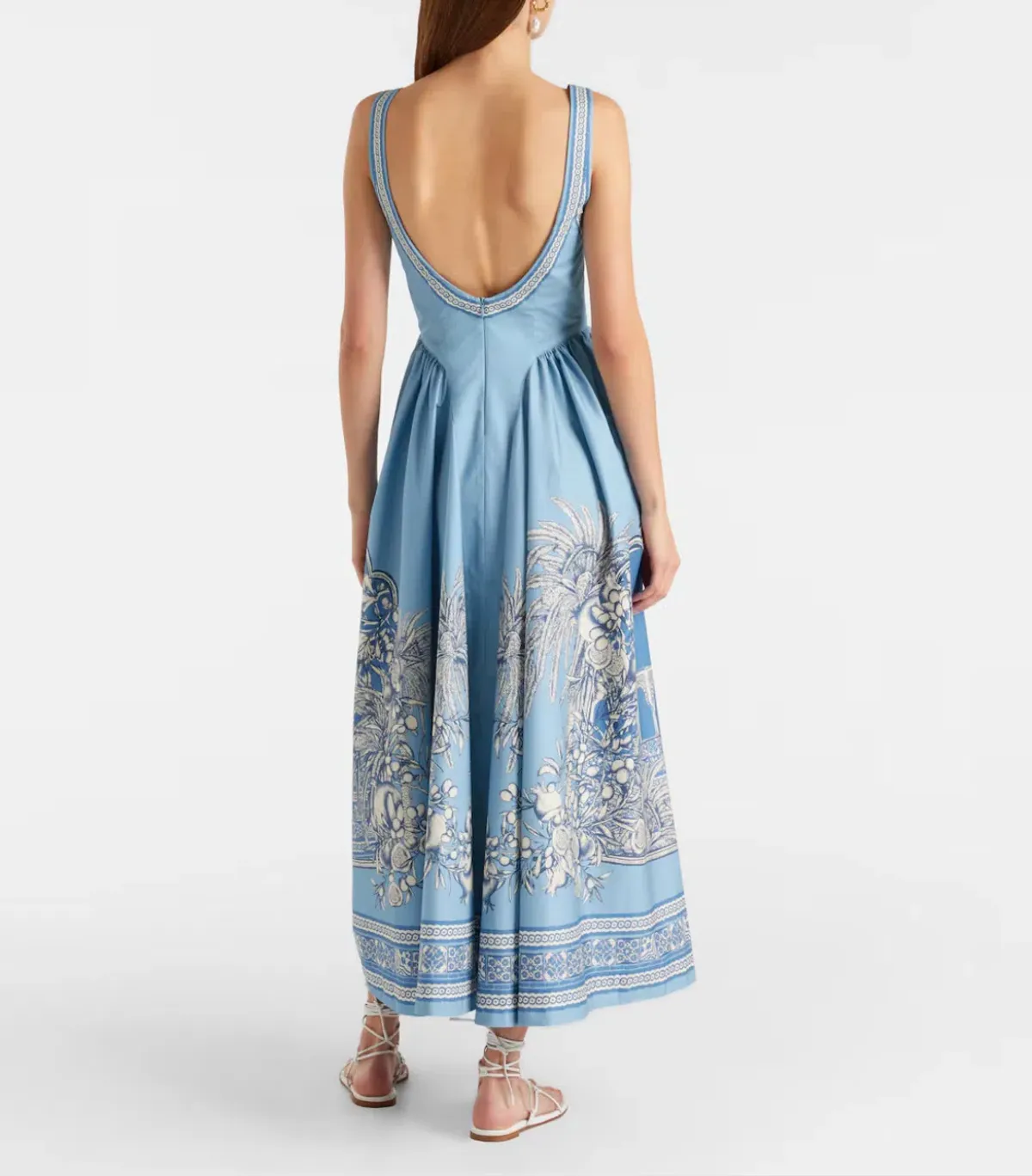 Alemais Villa Romantica Cotton Midi Dress - Image 3