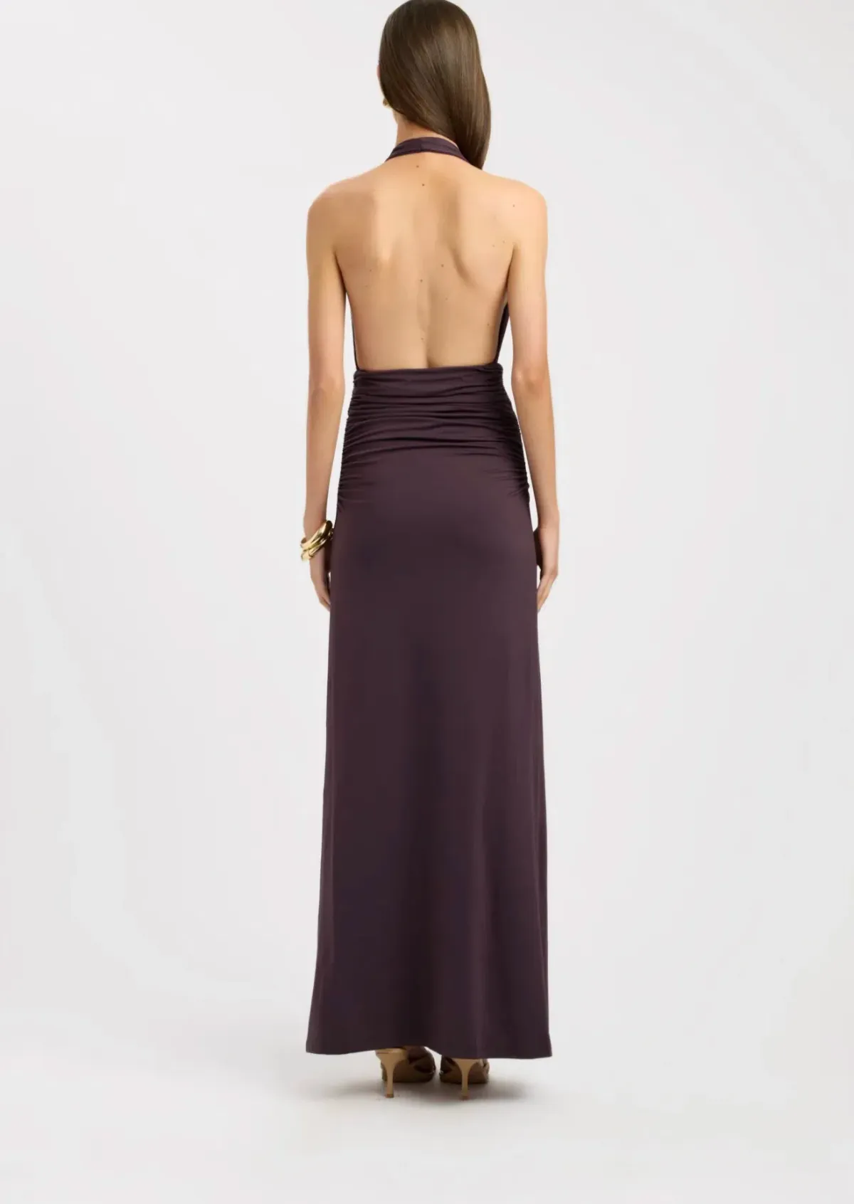 Kookai Elari Maxi Dress Cocoa US2 AU6 - Image 3
