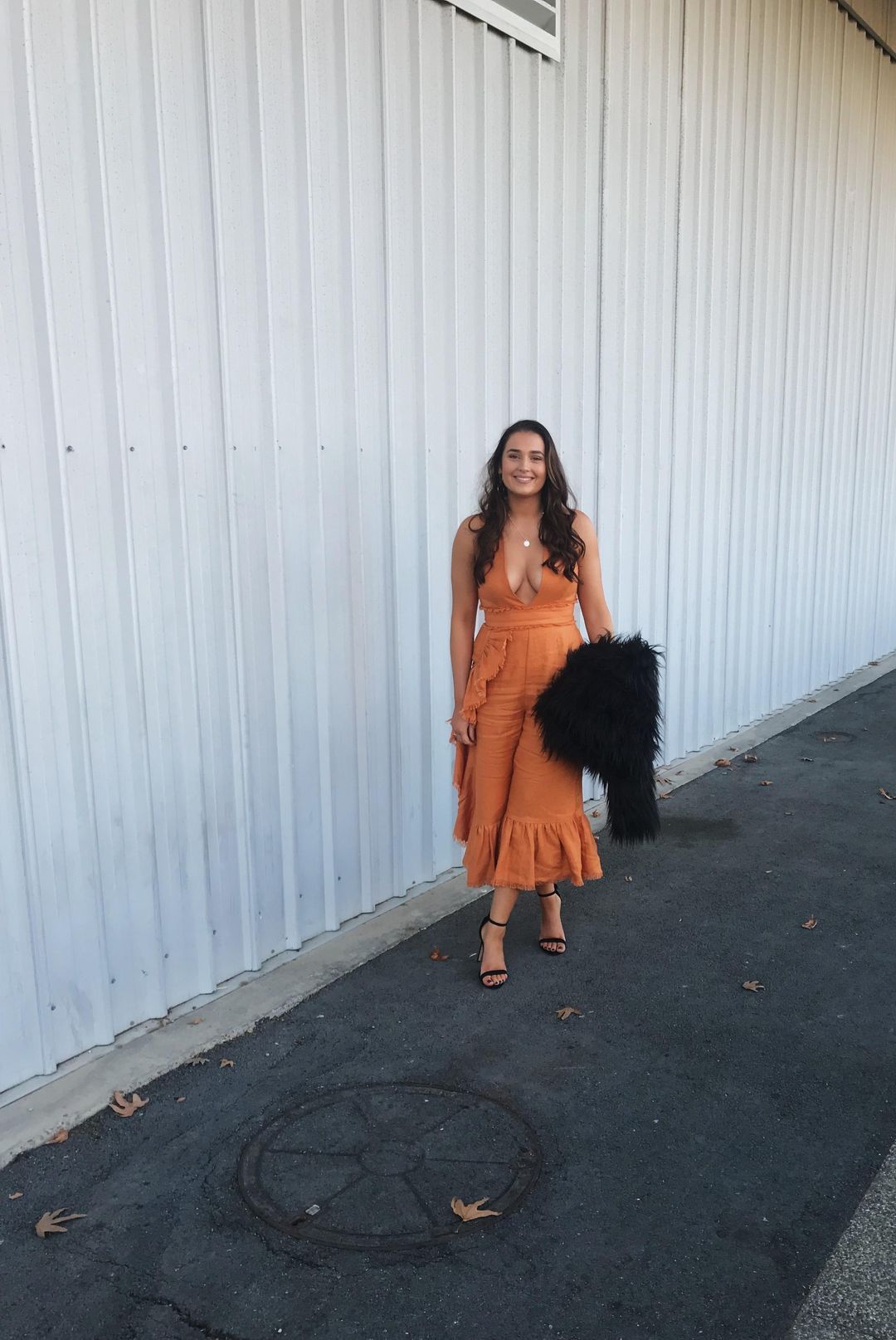 Stevie May Roosevelt Jumpsuit - Caramel for rent on The Volte - main image