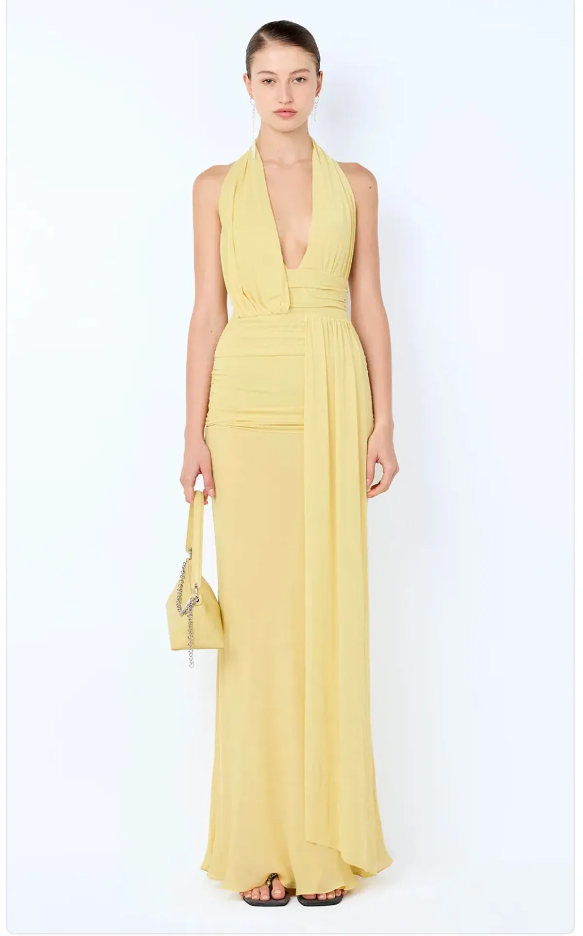 Bec & Bridge Cassis Drape Maxi Dress Size 10 - Image 1