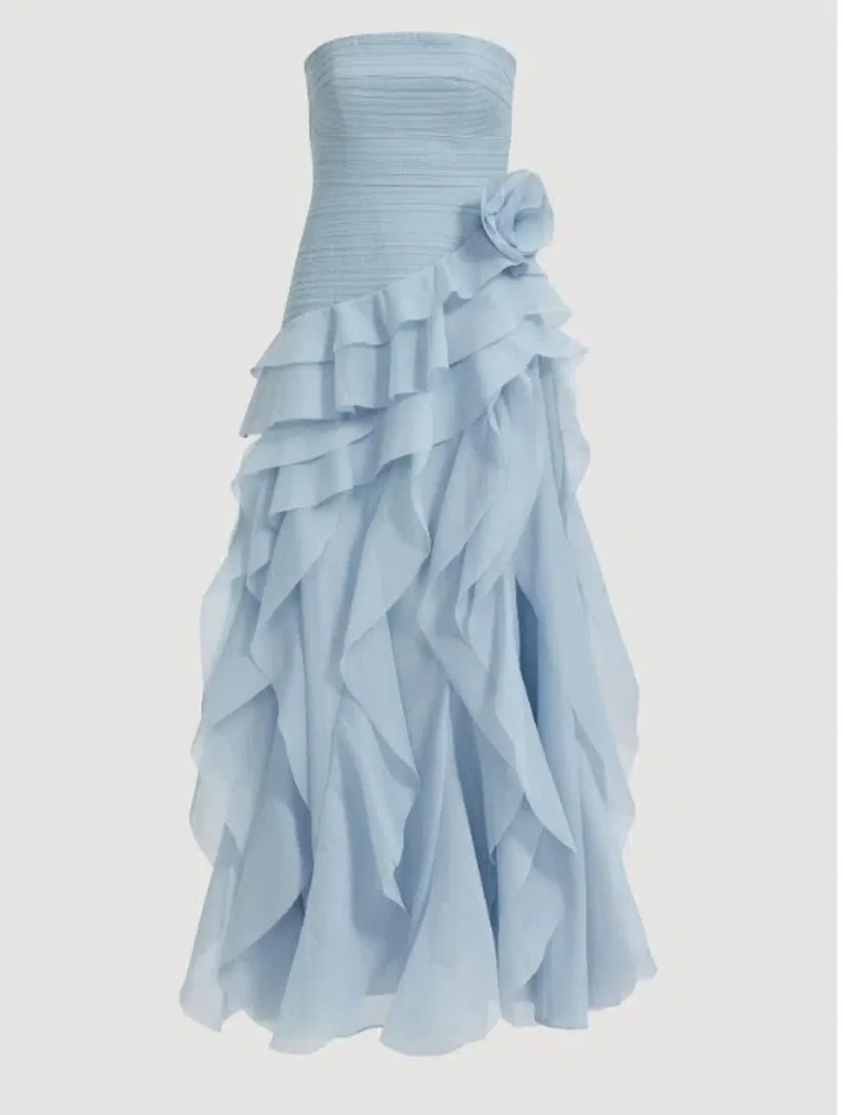 Aje Canyon Gown in Pastel Cloud Blue Size 6 - Image 4