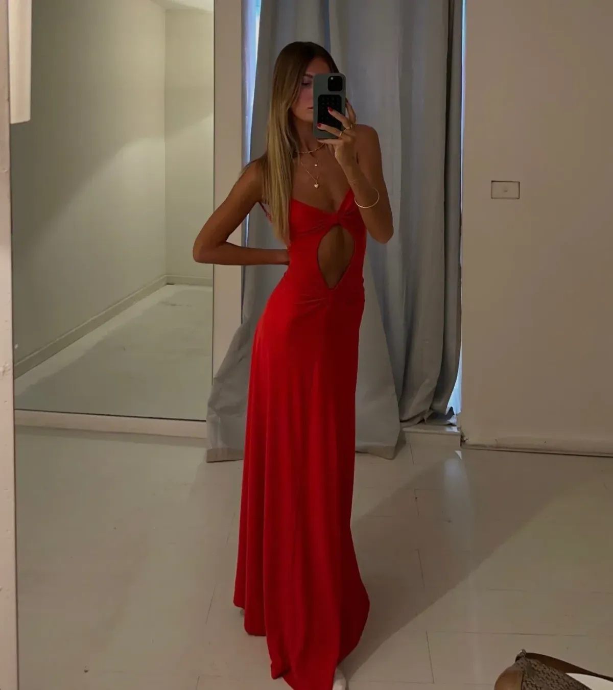 One Mile the Label Sammy Maxi Dress Red Size AU 8 - Image 4