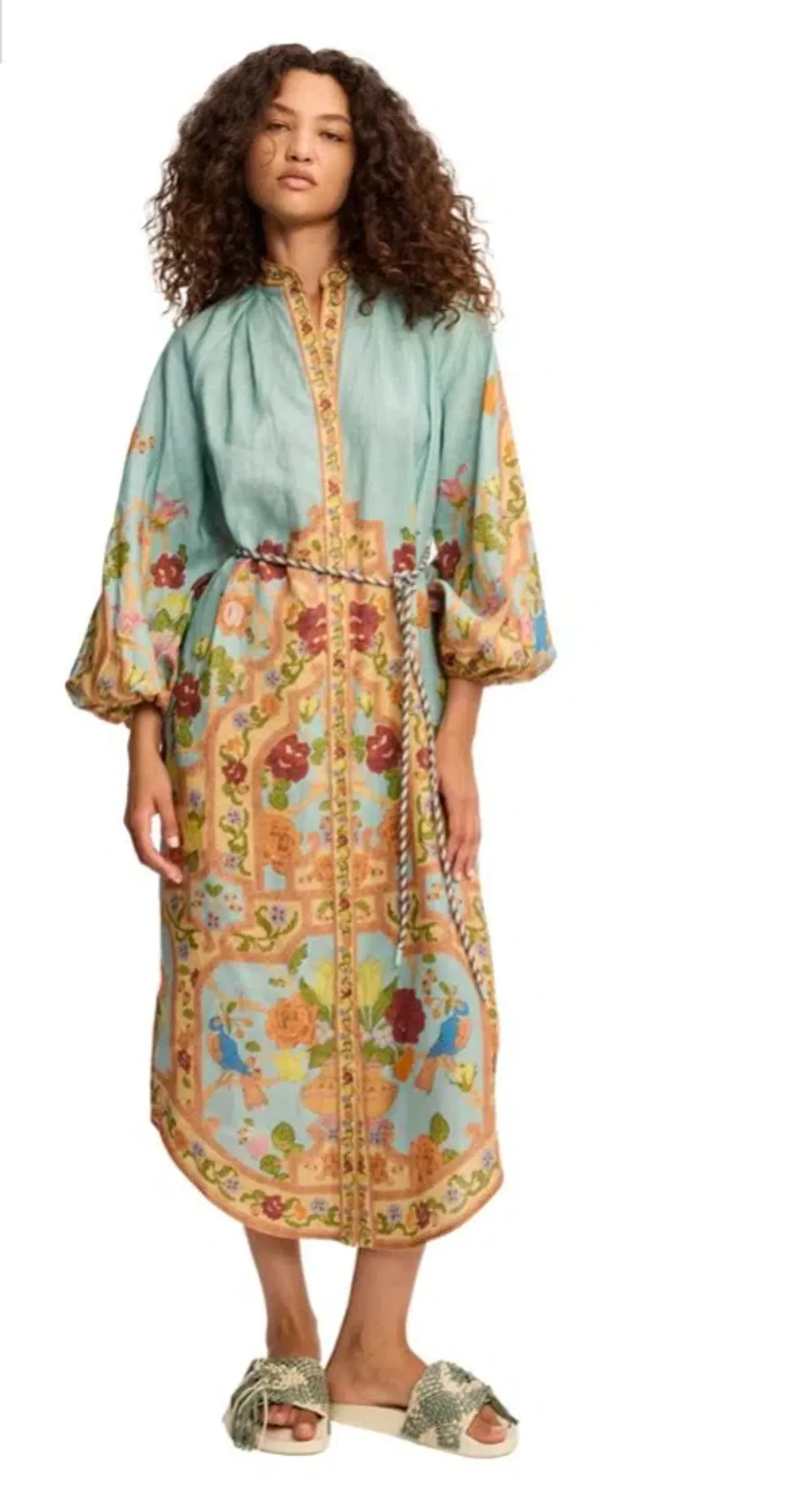 ALÉMAIS MELLA SHIRTDRESS SIZE 12 Linen with pockets - Image 1