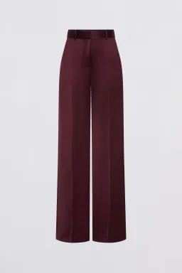 Bianca Spender Plum Satin Pulse Pant Purple Size 10 for rent on The Volte - image 5