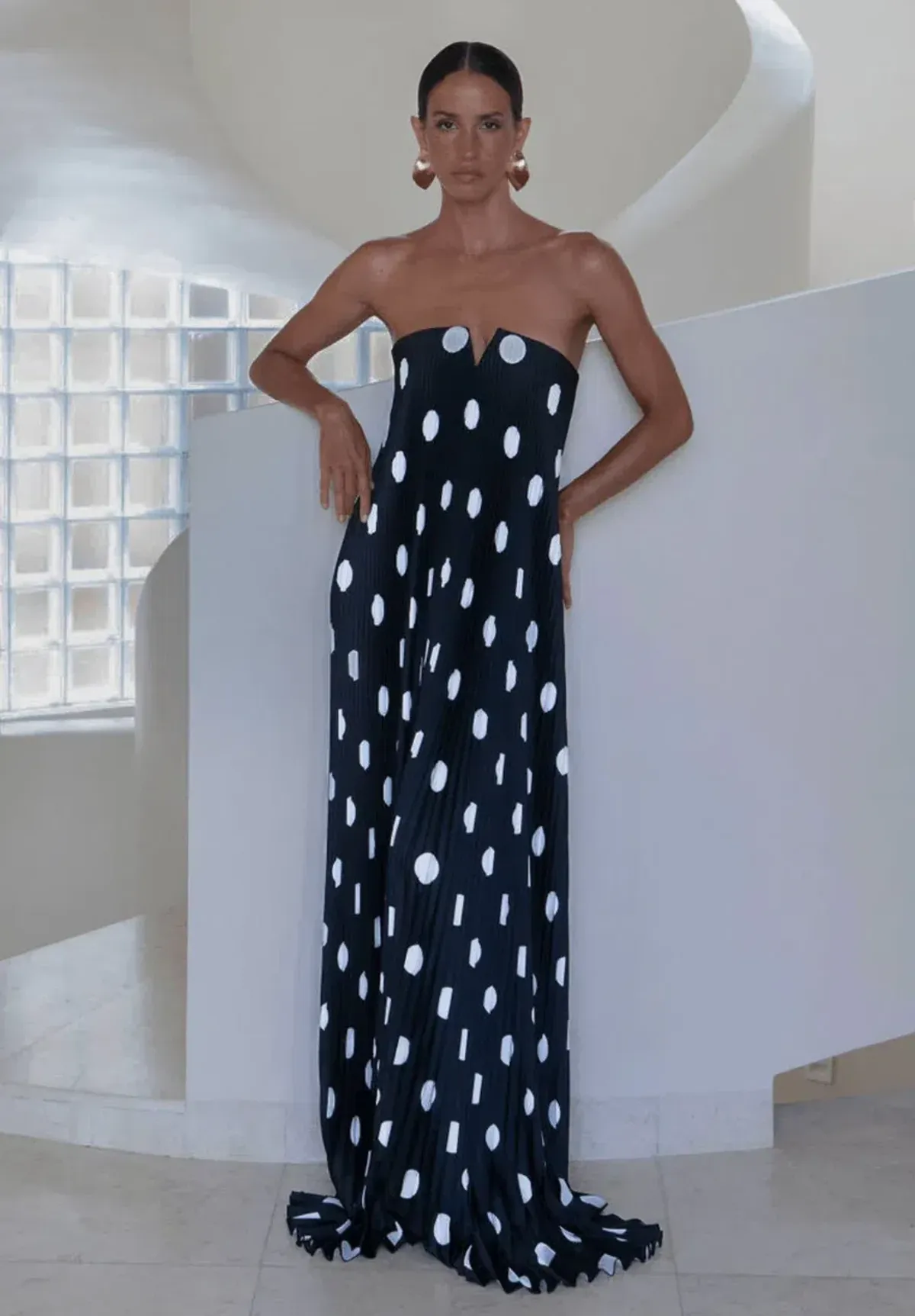 Lidee Black Tie Gown Polka Noir size 8 - Image 1