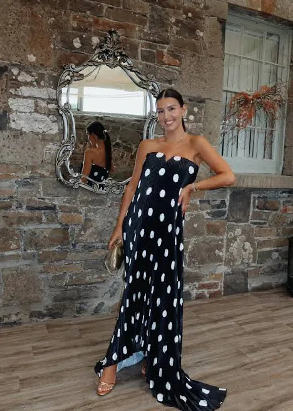 Lidee Black Tie Gown Polka Noir size 8 - Image 2