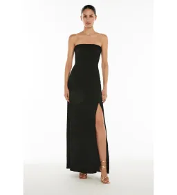 Manning Cartell Double Time Pleat Strapless Dress in Black Size AU6 for rent on The Volte - image 1