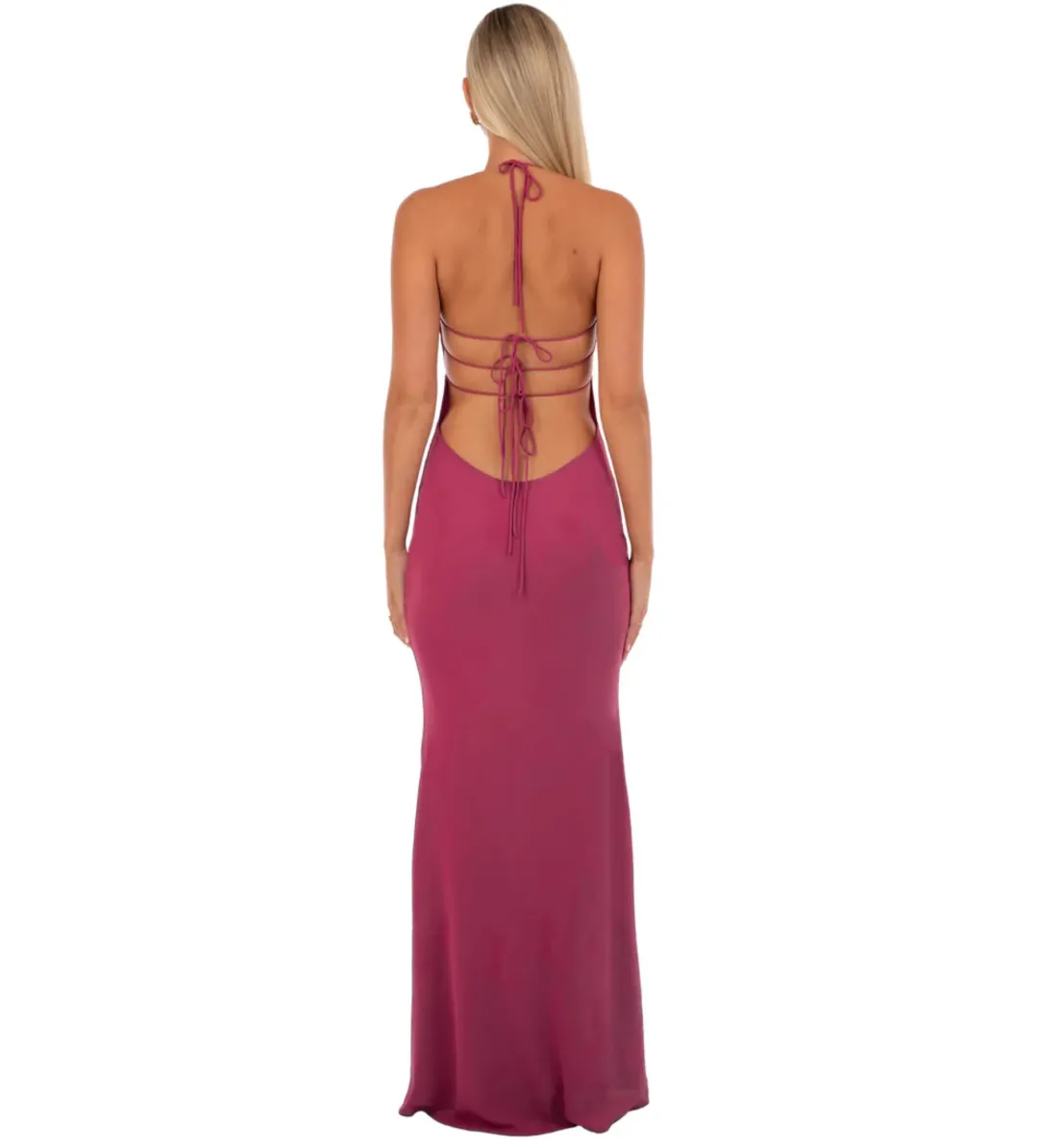 I Am Delilah Delilah Maxi Dress in Wine Size S/AU8 for rent on The Volte - main image