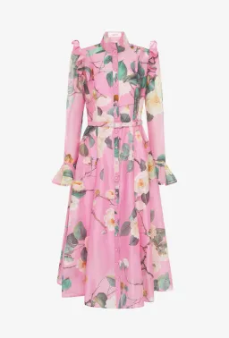 Leo Lin Katrina Butterfly Sleeve Pink Floral size 10 for rent on The Volte - image 6