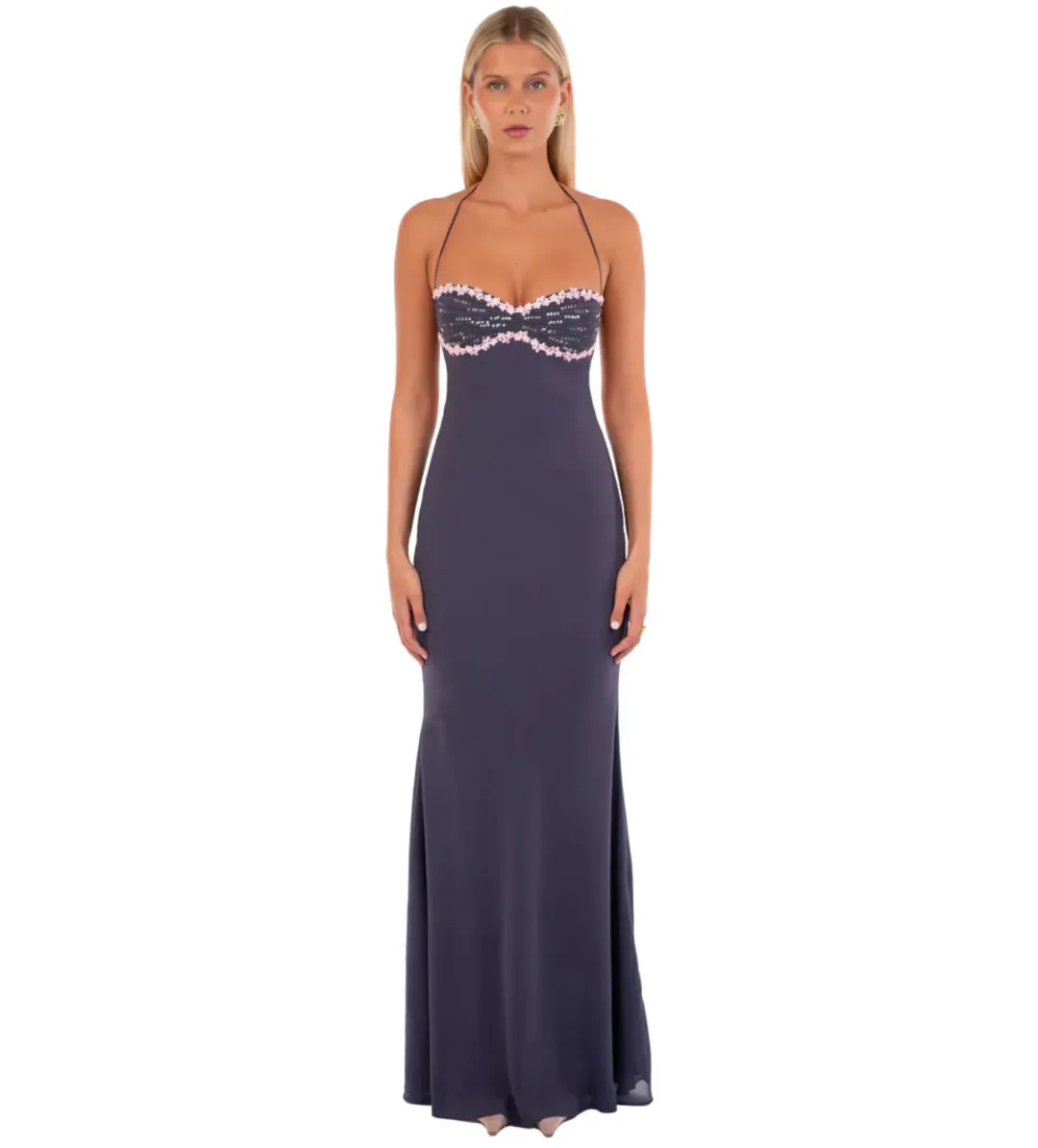 I Am Delilah Delilah Maxi Dress in Midnight Size XS/AU6 for rent on The Volte - main image