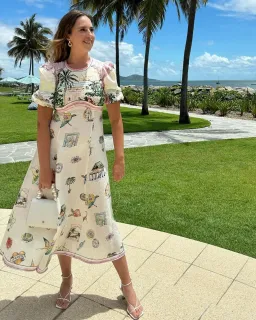 Alemais Sunset Midi Dress Size AU 12 for rent on The Volte - image 1