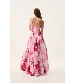 Aje Behold Maxi Dress in Pink Boldly Blooming Size AU8 for rent on The Volte - image 2