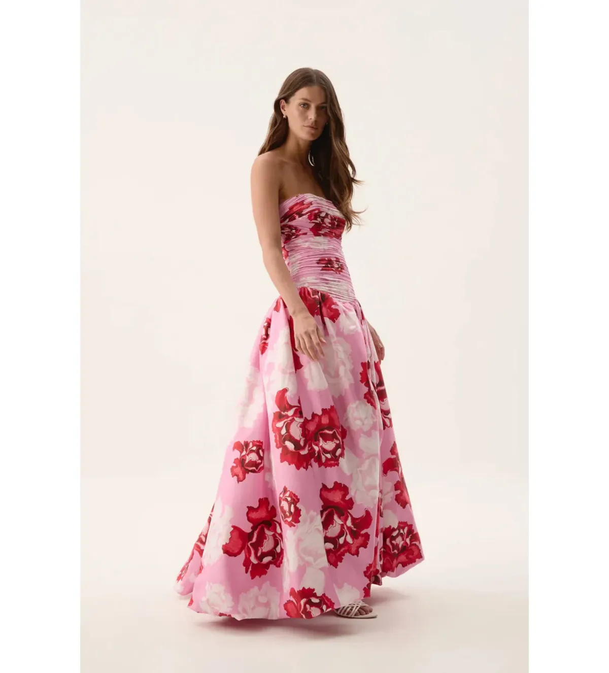 Aje Behold Maxi Dress in Pink Boldly Blooming Size AU12 - Image 3