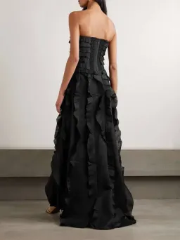 Aje Allairie Gown Black size 8 for rent on The Volte - image 3