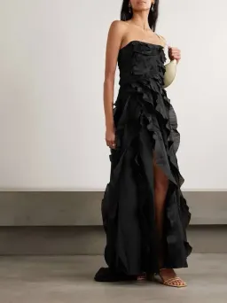 Aje Allairie Gown Black size 8 for rent on The Volte - image 1